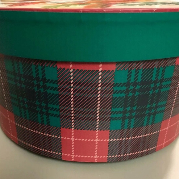 Final Price- Vintage Cracker Barrel “Plaid Tidings” Cardinals Mugs Gift Set - Picture 7 of 8